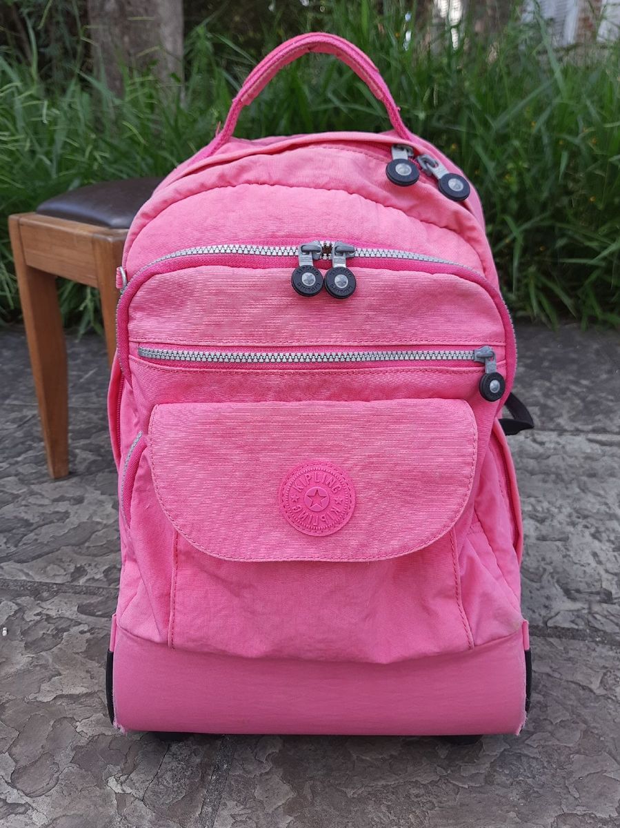 Mochila Rosa Rodinha Kipling | Mochila Feminina Kipling Usado 79974131 ...