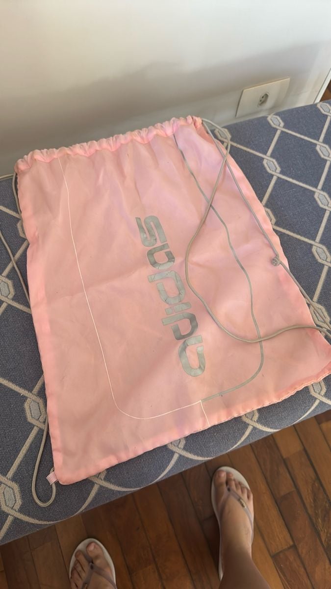 Mochila Tipo Saco Adidas Rosa Adidas Usado 112430367 enjoei