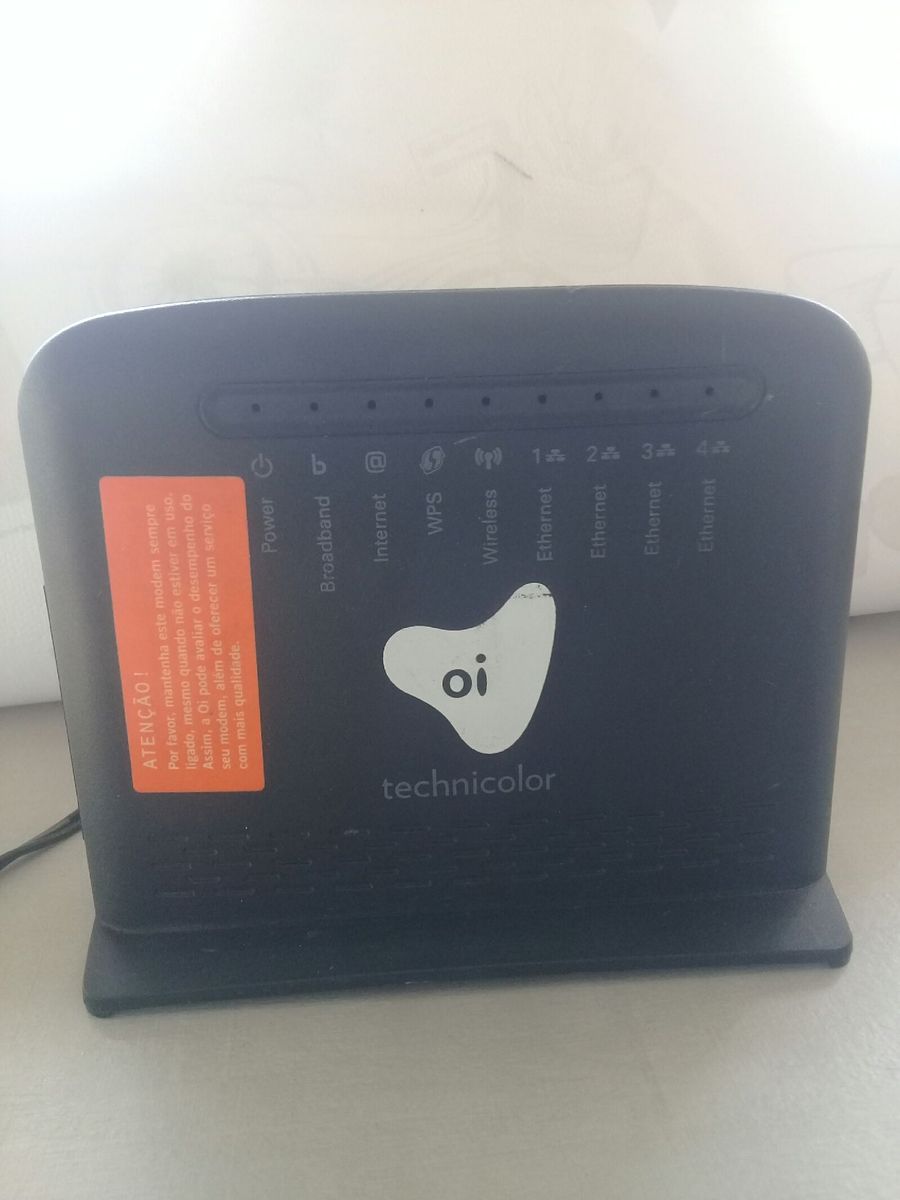Modem e Roteador Wifi Technicolor Oi Td5 137 Item Info & Eletro