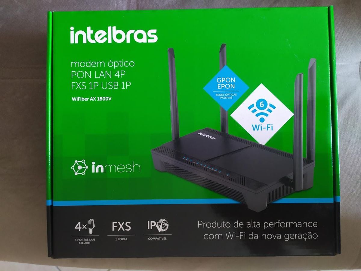 Modem Óptico (roteador) Wi-fi Intelbras | Item Info & Eletro Intelbras ...