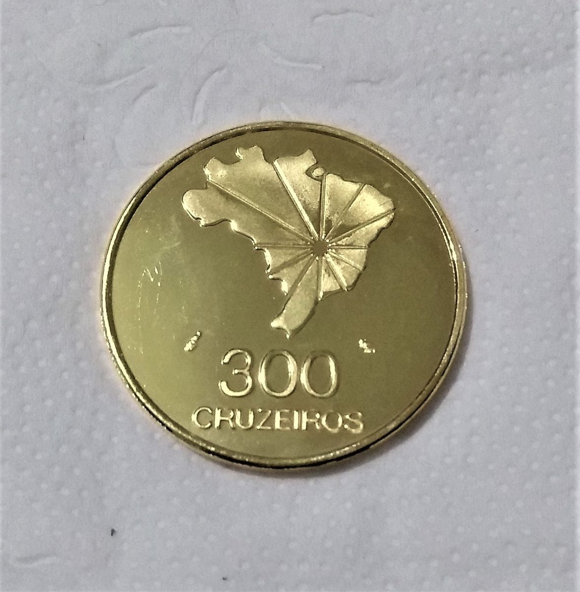 Moeda 300 Cruzeiros Espelhada | Produto Vintage e Retro Coin Copy Usado ...