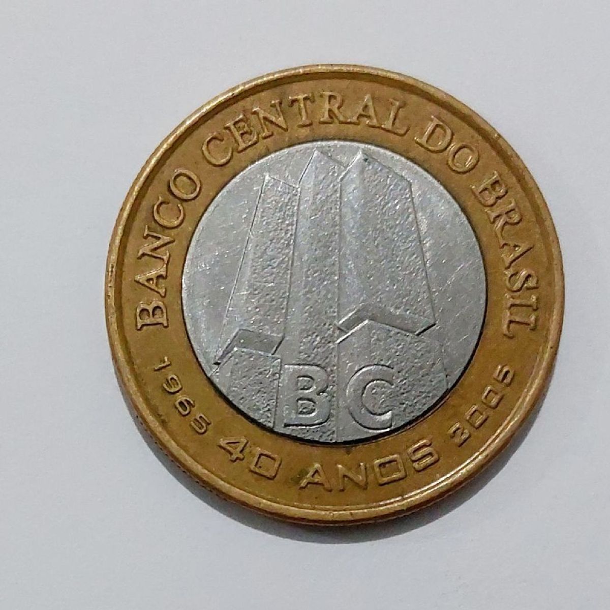 Moeda de 1 Real Banco Central 40 Anos Produto Vintage e Retro Casa Da