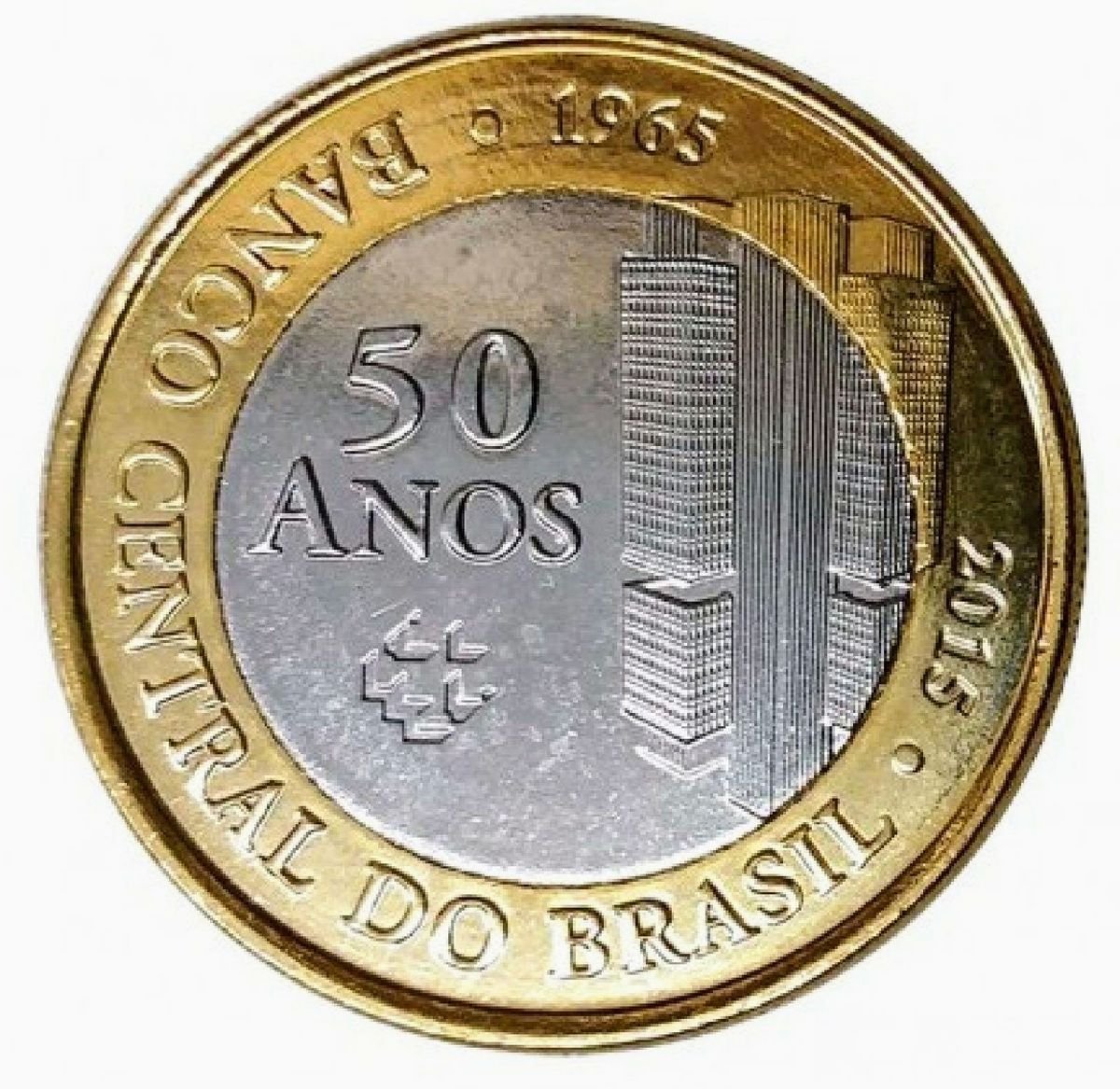 Moeda De Real Comemorativa Anos Do Banco Central Produto Vintage E Retro Usado