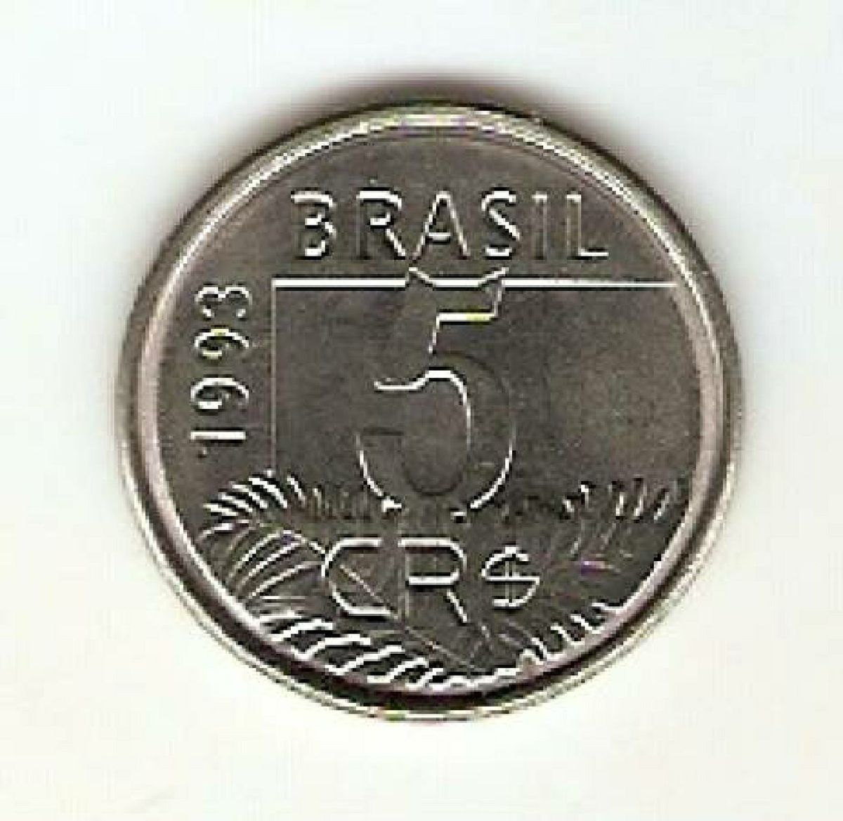 Moeda de 5 Cruzeiros Reais de 1993 Produto Vintage e Retro Usado 81966742 enjoei