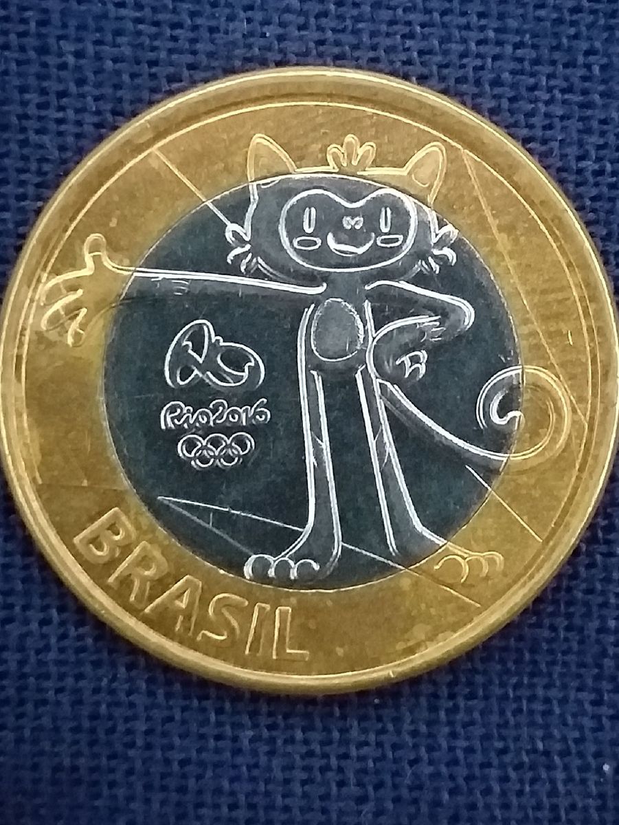 Moeda Mascote Olimpiadas Rio 16