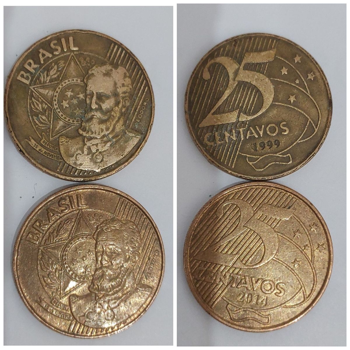 quantas moedas de 25 centavos fazem 5 reais