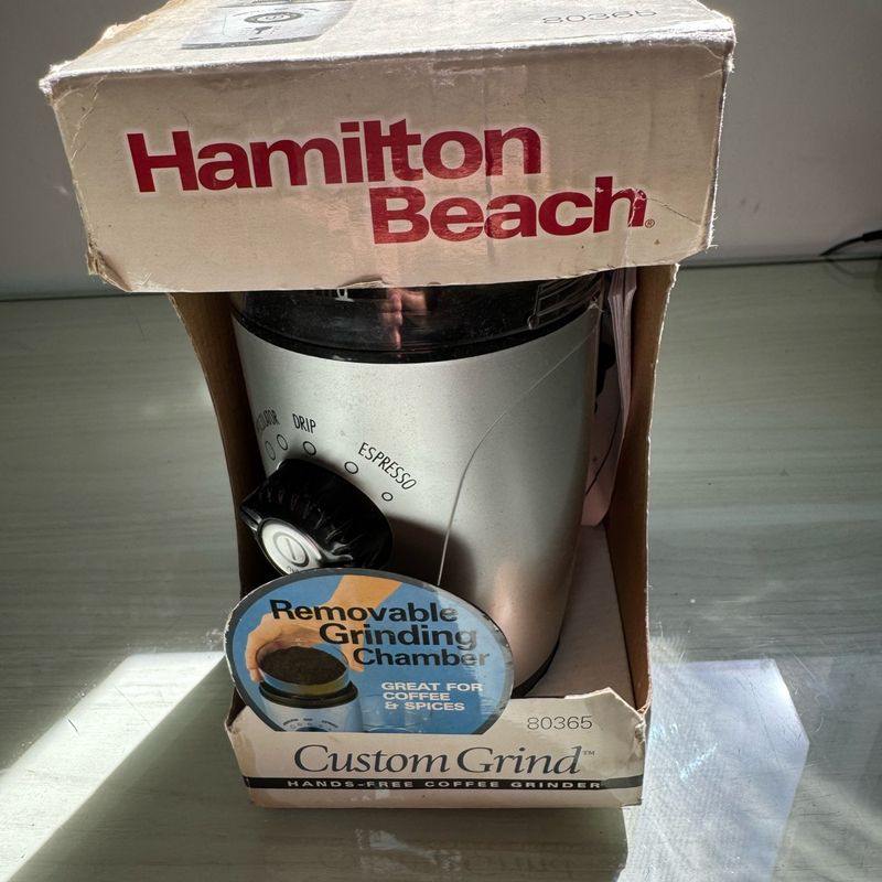 Moedor de Cafe Hamilton 80365 Custom Grind Hamilton Beach Nunca Usado 103517065 enjoei