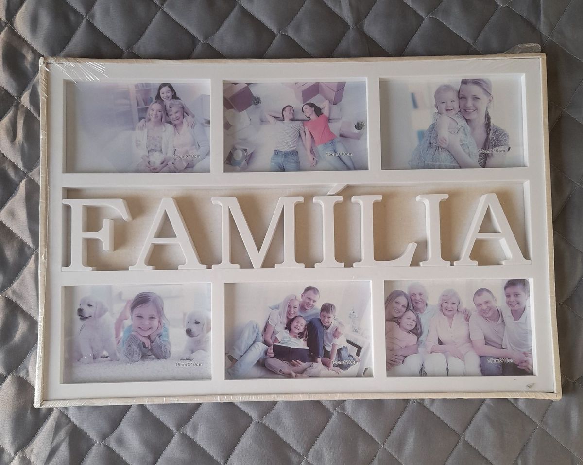 Moldura 6 Fotos Família | Item de Decoração Nunca Usado 61254865 | enjoei