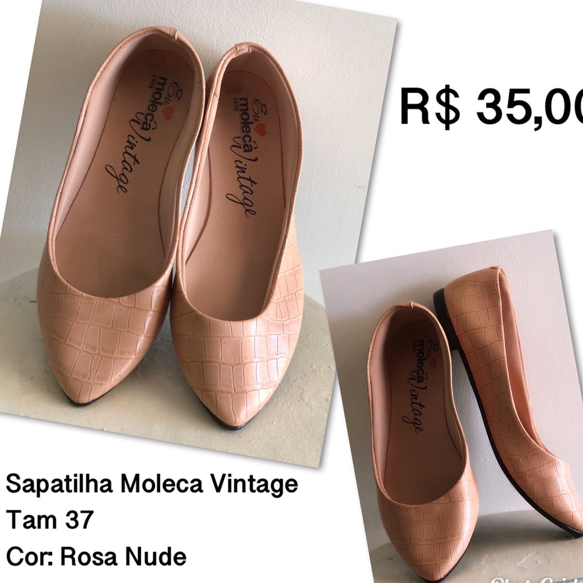 sapatilha moleca wintage