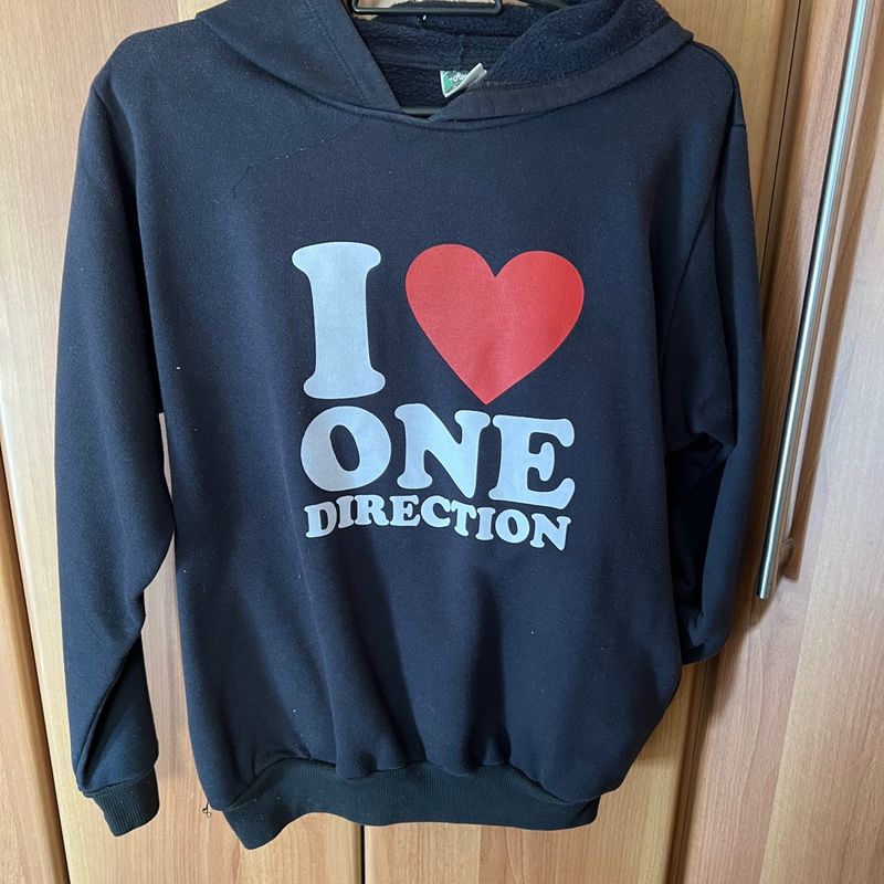 Moletom 1d One Direction I Love Blusa Feminina Usado 93018554 - Main Image