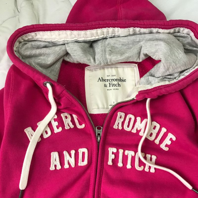 Moletom Abercrombie Rosa Pink Casaco Feminino Abercrombie E Fitch Usado  19655548 enjoei