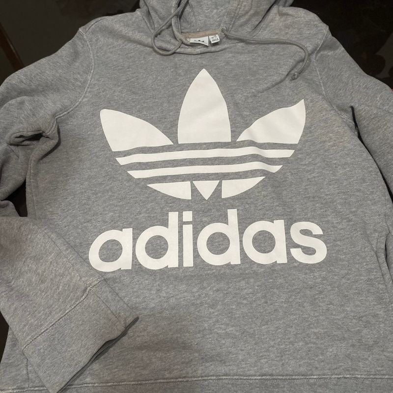 Casaco moletom best sale adidas masculino