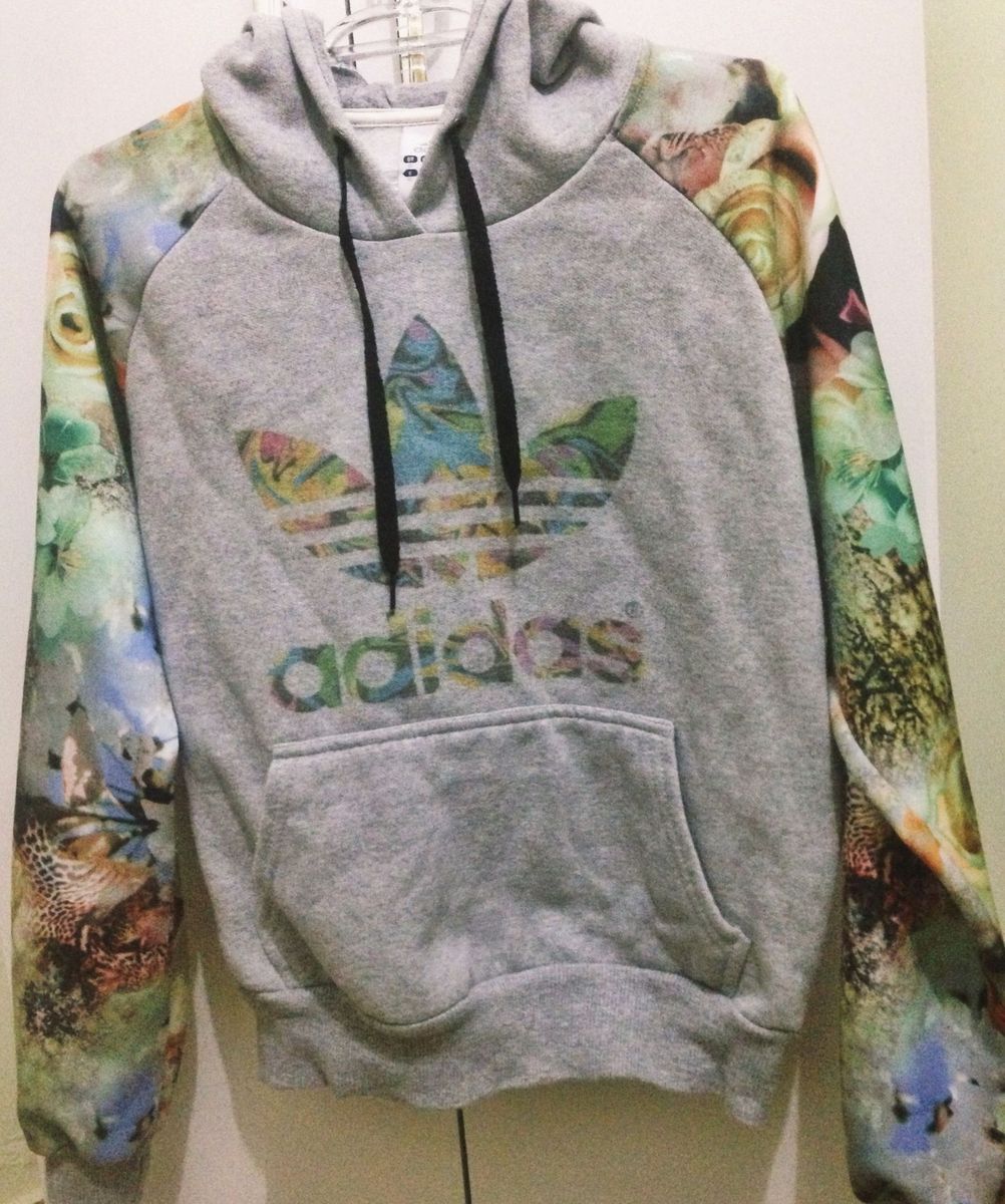 moletom adidas floral