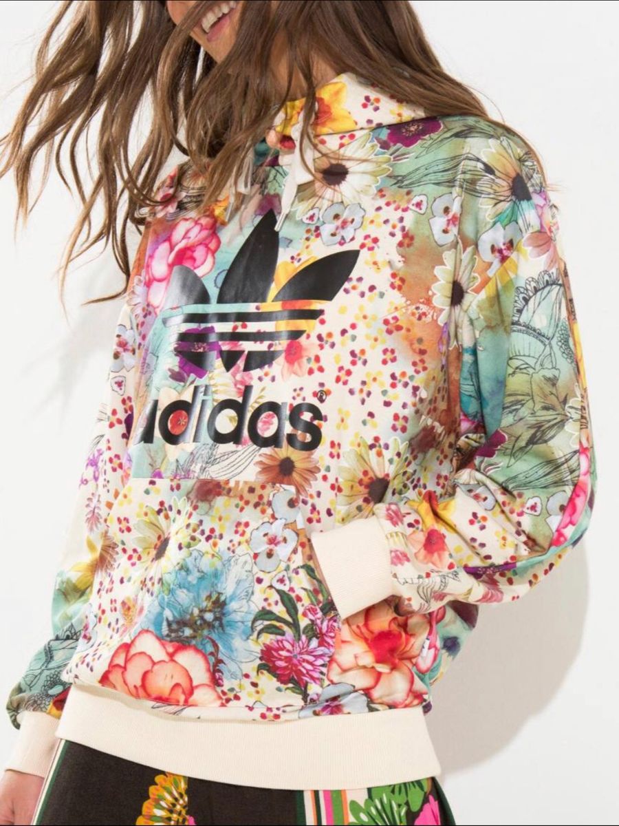 Moletom Adidas Farm Confete | Casaco Feminino Adidas Farm Nunca Usado 39921673 | enjoei