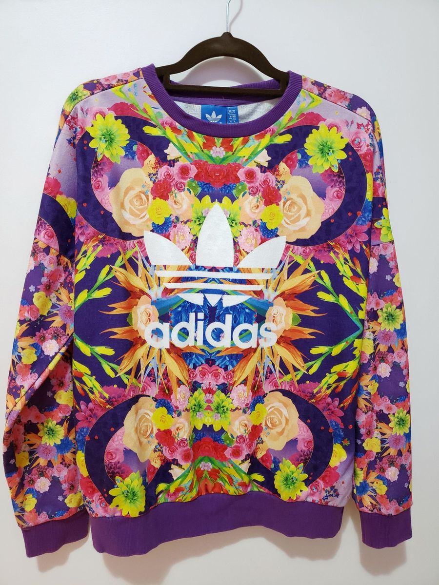 moletom adidas feminino floral