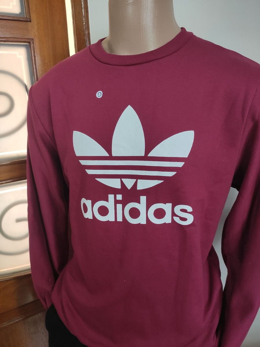 moletom adidas masculino sem capuz