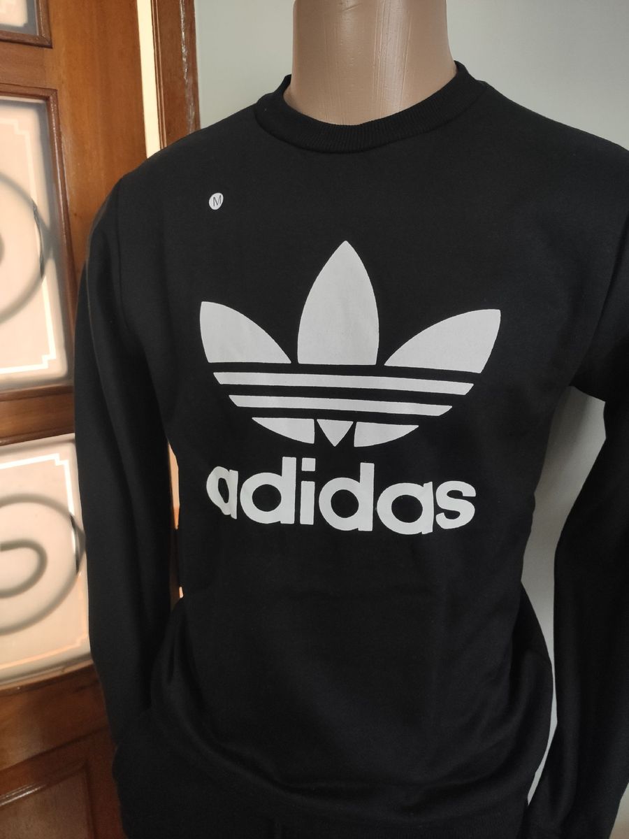 moletom sem capuz adidas