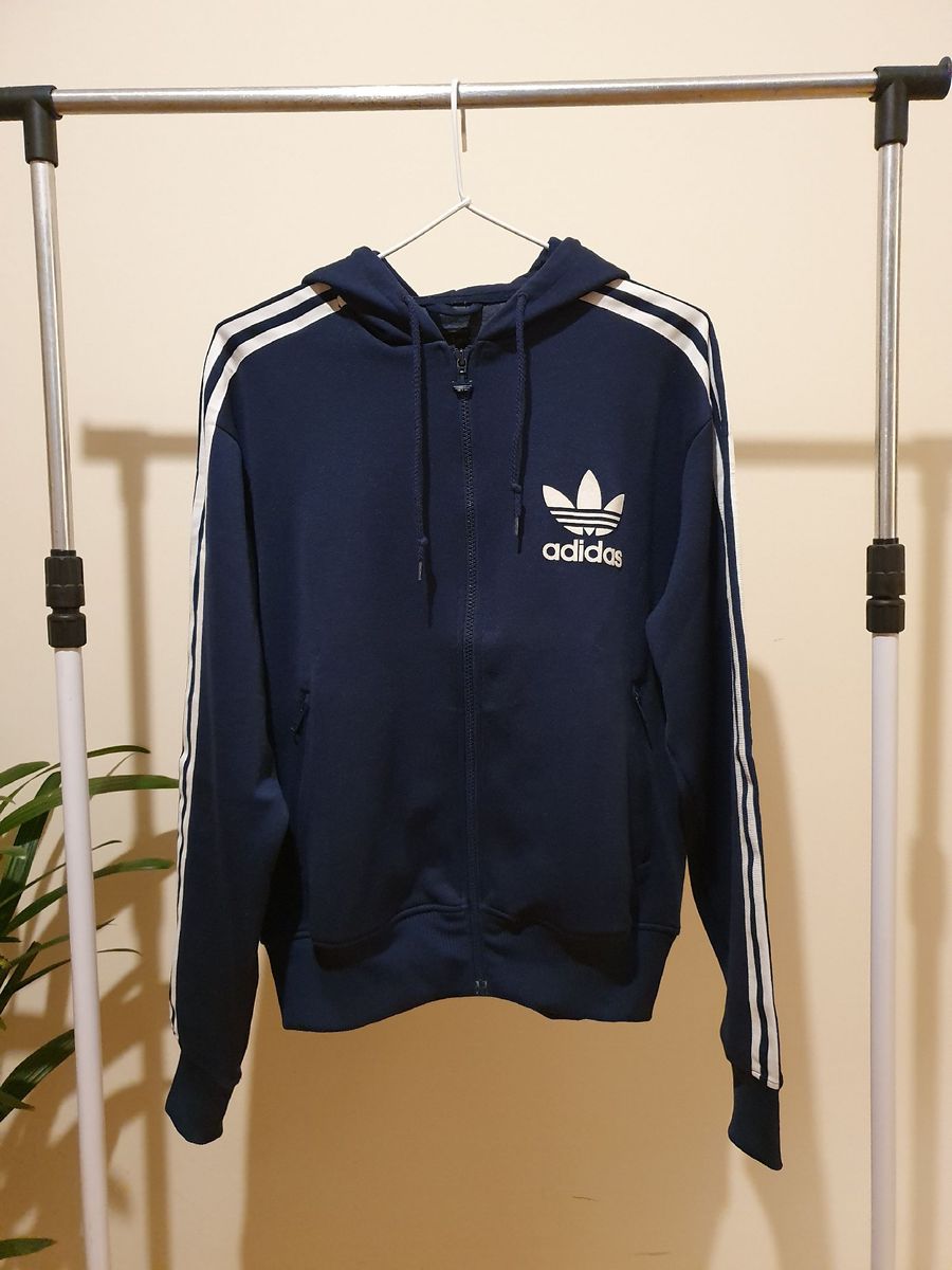 moletom ziper adidas