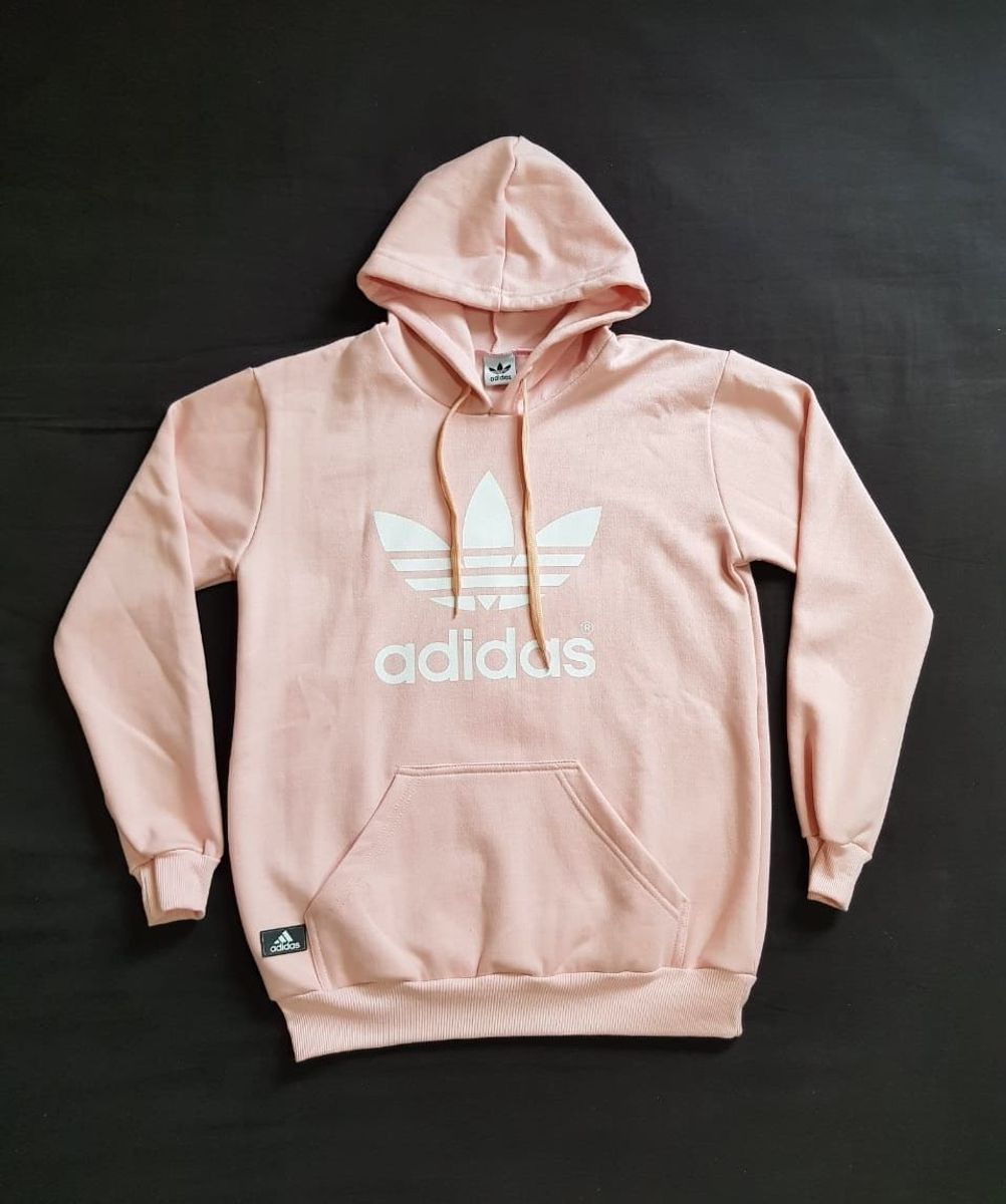 moletom feminino adidas rosa