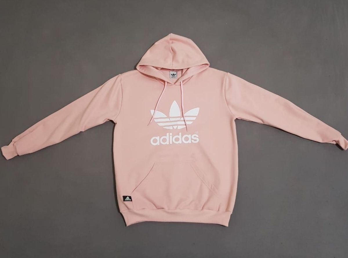 moletom branco adidas feminino