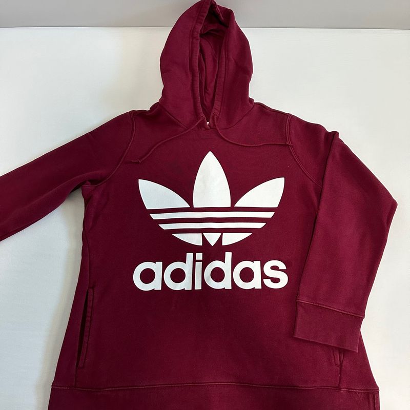 Moletom adidas sale feminino vinho