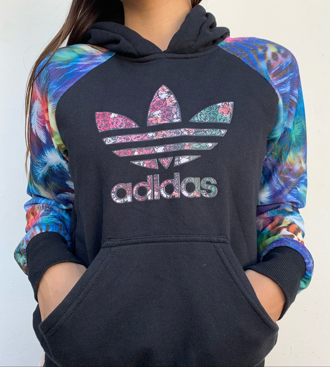 agasalho moletom adidas feminino