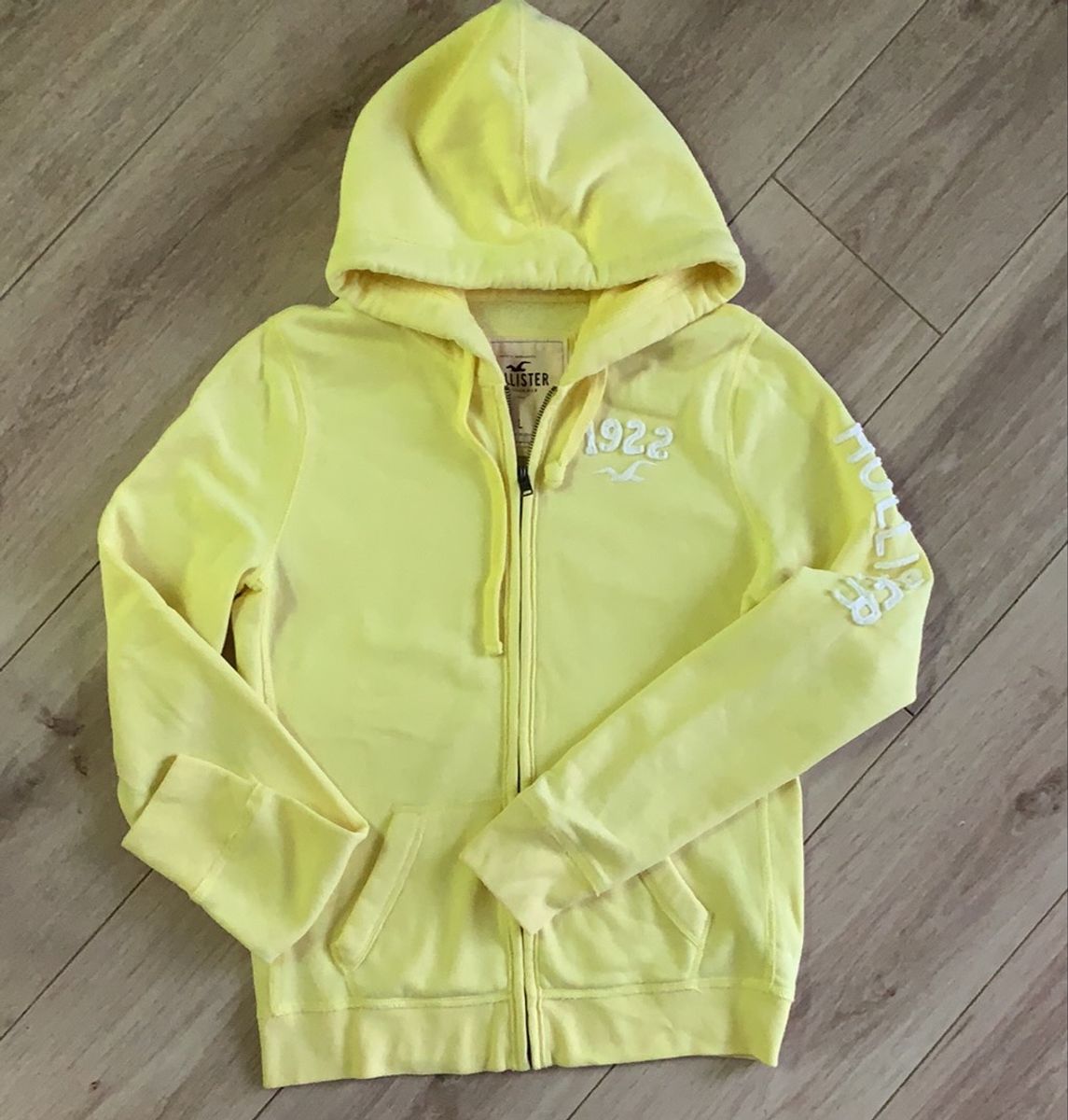 moletom hollister amarelo