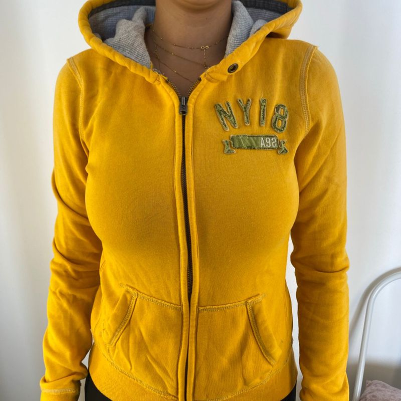 Moletom amarelo sale mostarda feminino