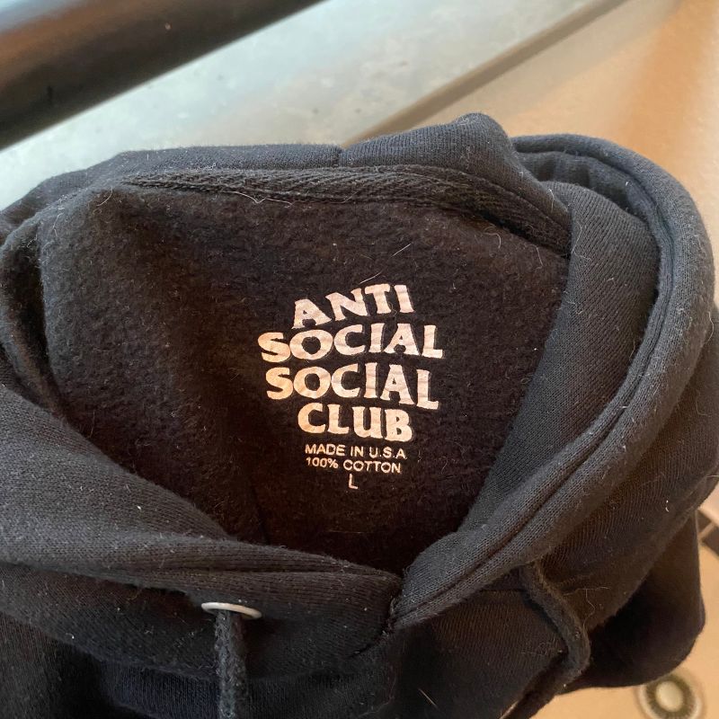 Moletom best sale antisocialsocialclub preto