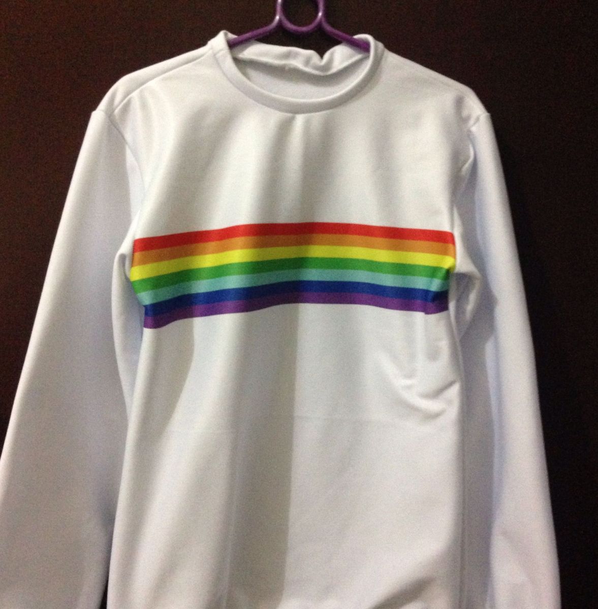 moletom feminino arco iris