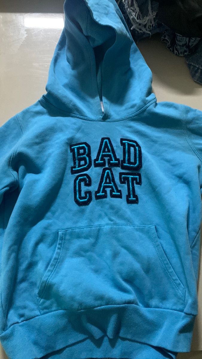 Moletom Azul Bad Cat, Casaco Feminino Bad Cat Usado 88825325