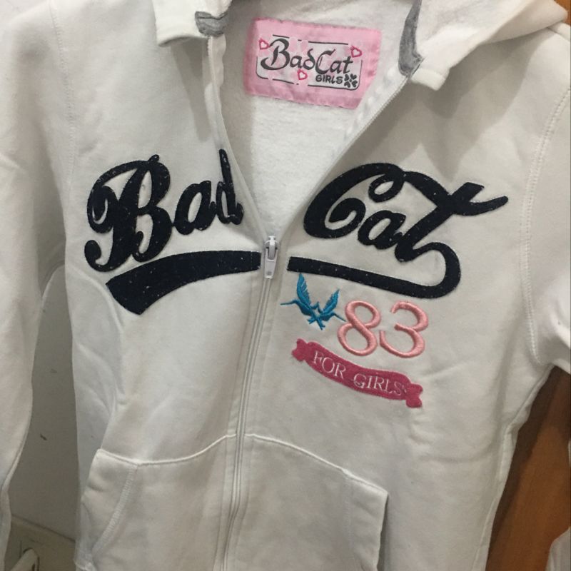 Moletom Bad Cat Branco Tamanho M Blusa Feminina Badcat Usado 69304013  enjoei