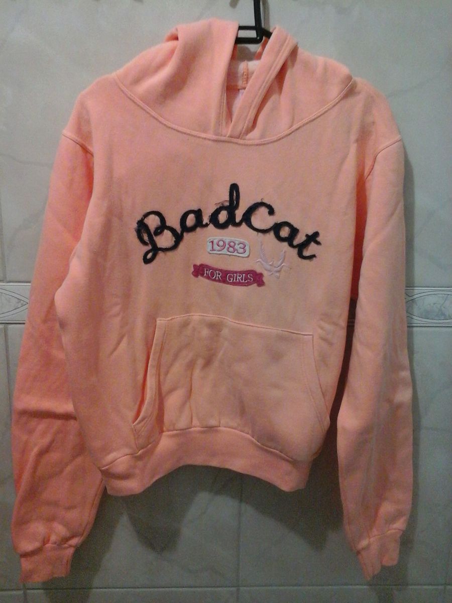 blusa moletom bad cat