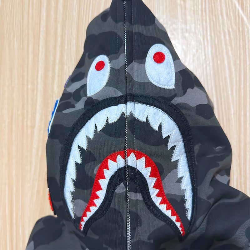 Moletom Bape Shark a Bape Bathing Ape Camuflado Tam. Gg