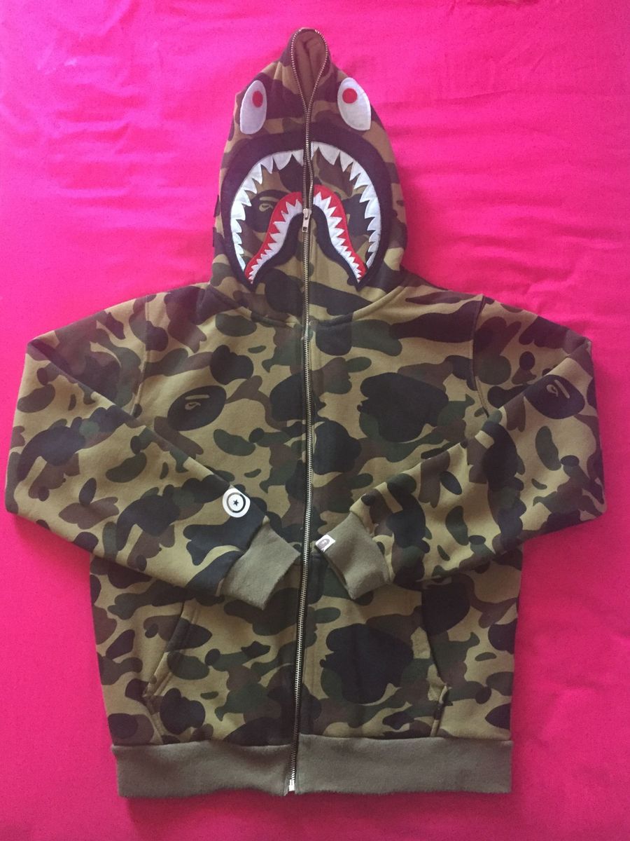 moletom bape shark camuflado