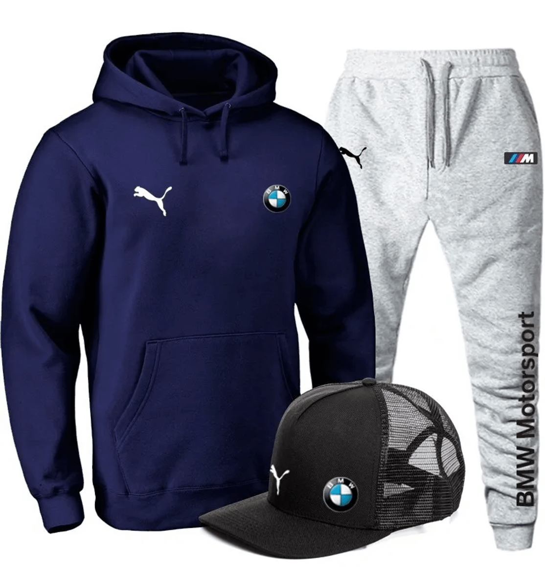 conjunto de moletom bmw