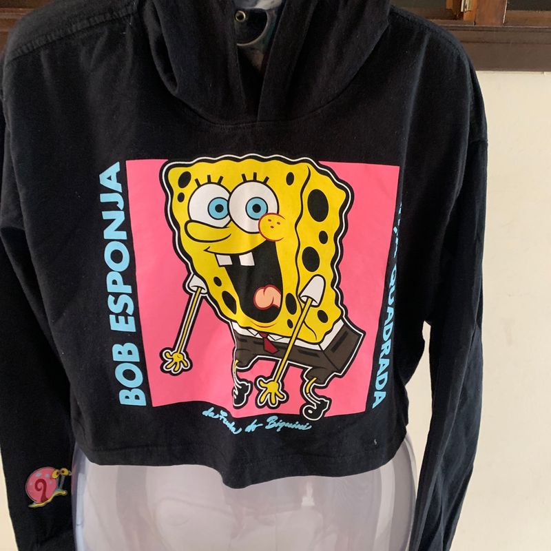 Moletom bob sale esponja feminino