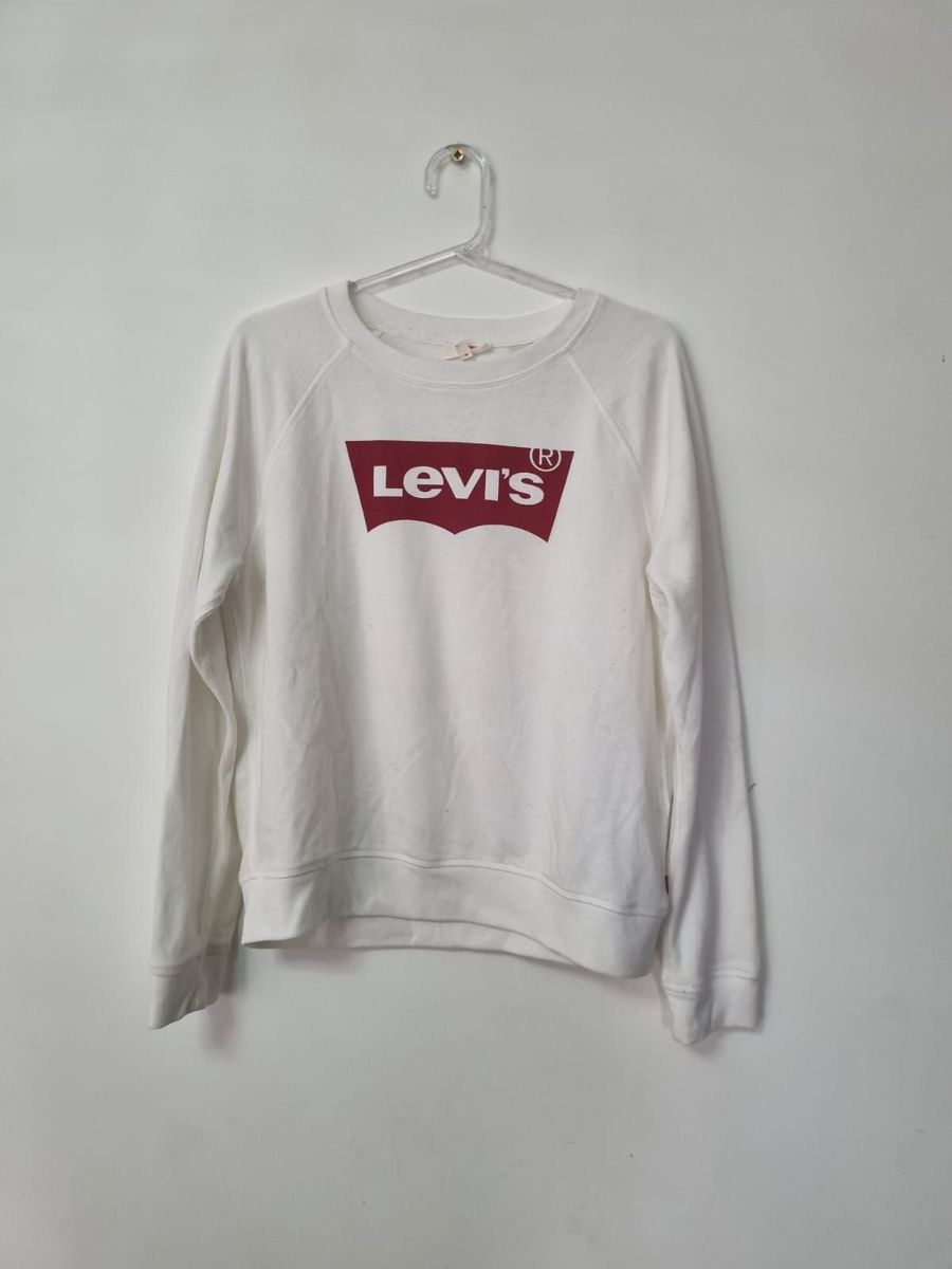 Moletom best sale branco levis