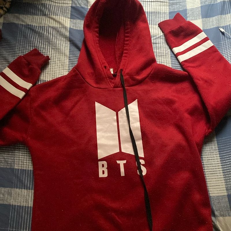Moletom bts sale vermelho