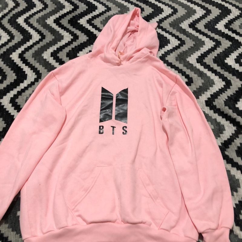 Moletom bts sale rosa bebe