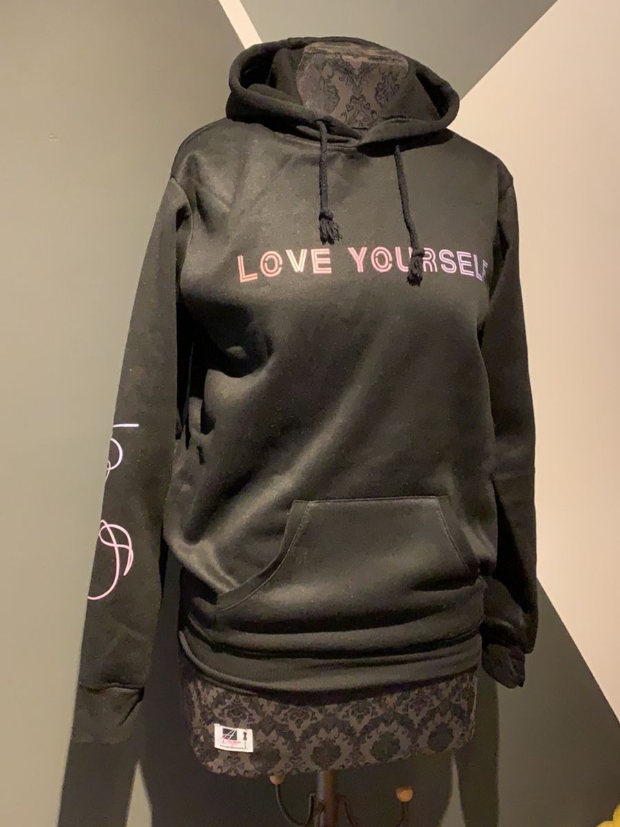 casaco moletom bts feminino