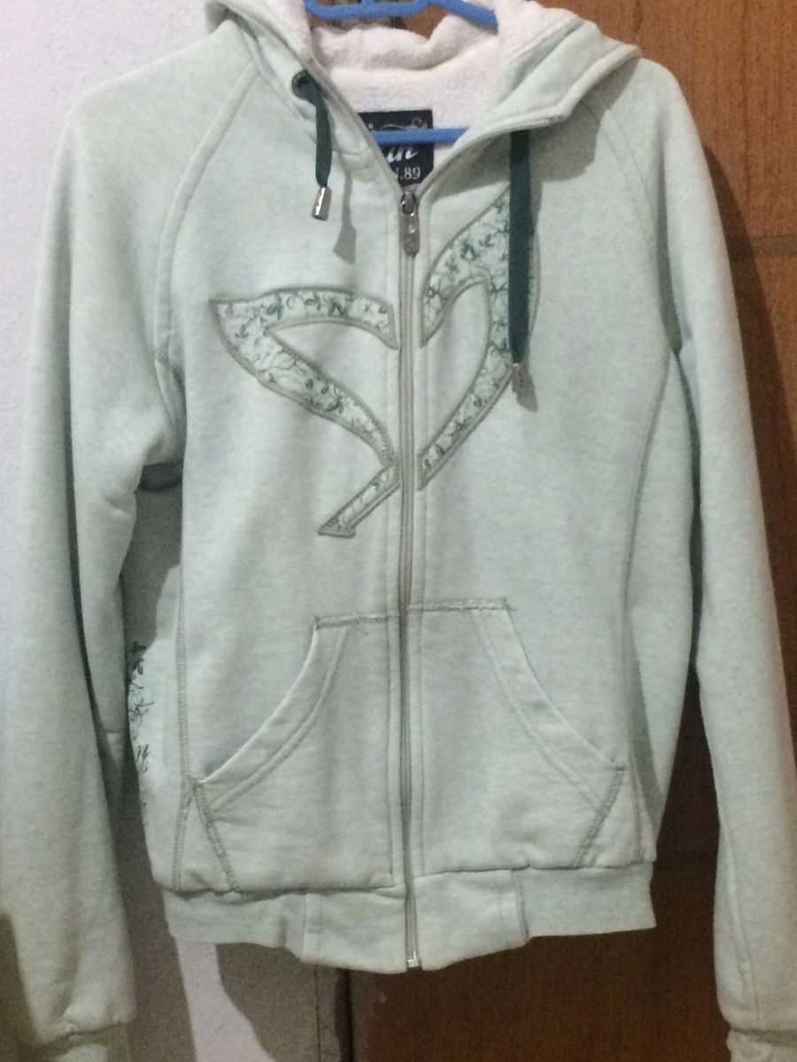 jaqueta de couro com capuz hering