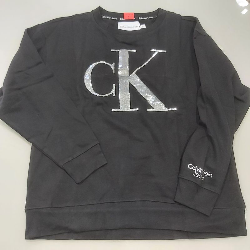 Moletom Calvin Klein Feminino, Blusa Feminina Calvin Klein Nunca Usado  85224736