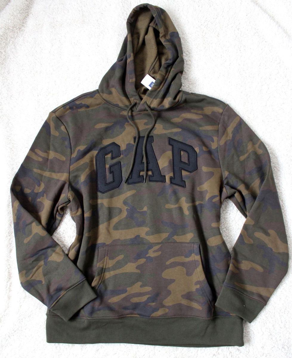 Moletom Camuflado Gap Peluciado | Casaco Masculino Gap Nunca Usado 28220804 | enjoei