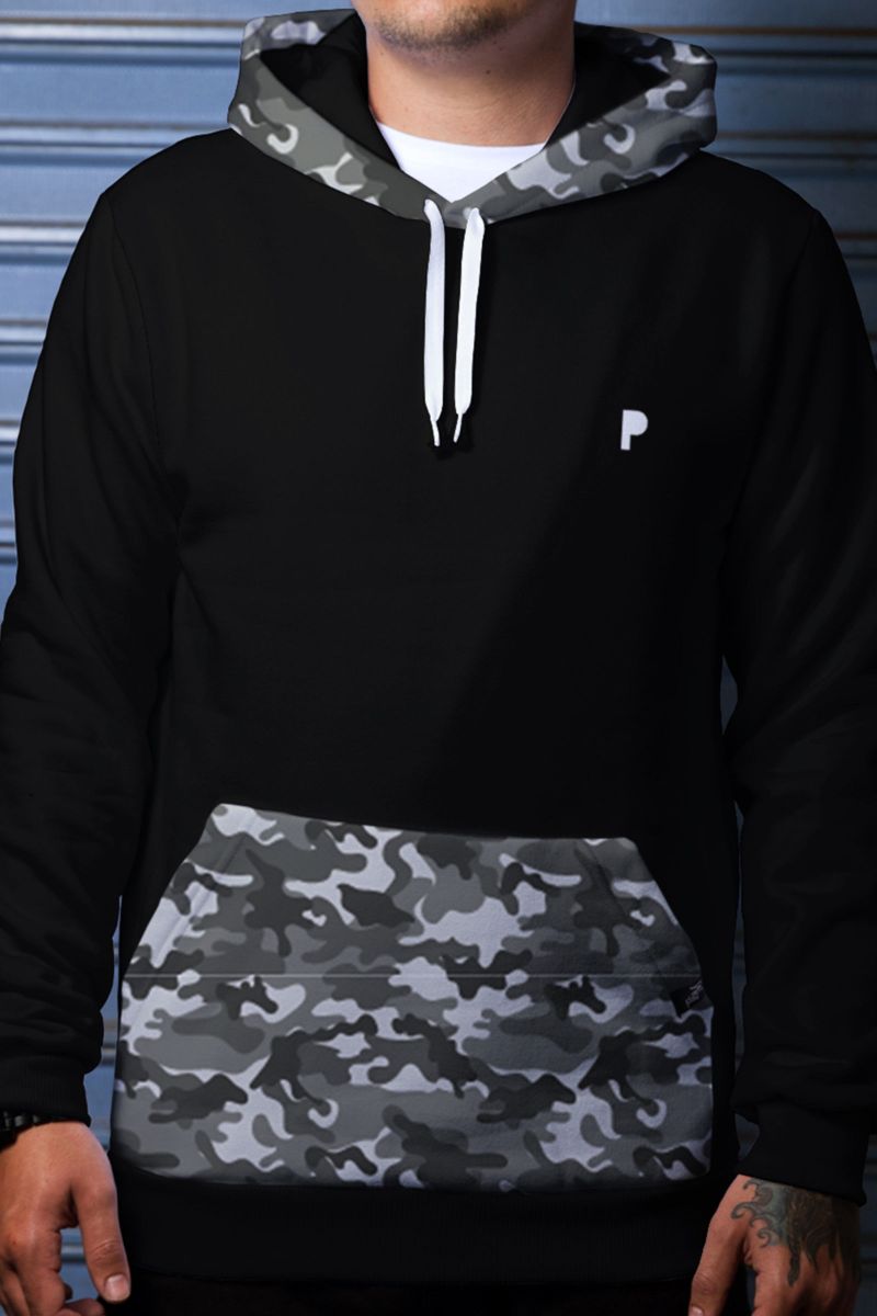casaco moletom masculino camuflado