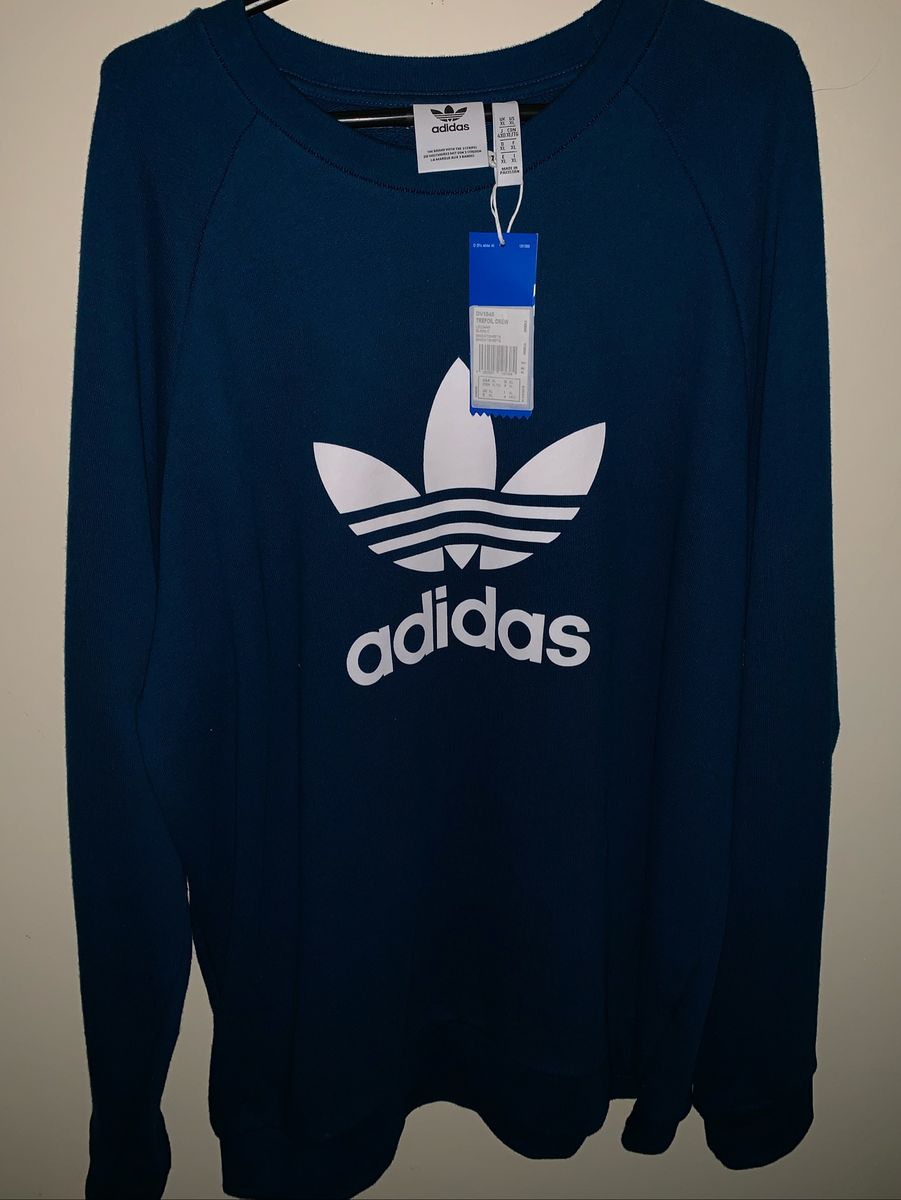 moletom adidas masculino azul