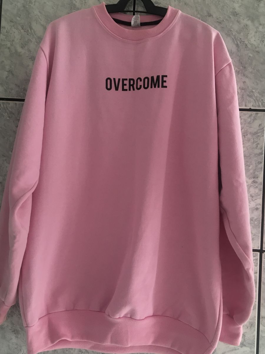 blusa de frio overcome rosa