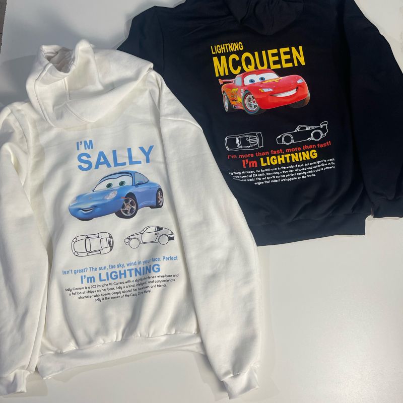 Moletom Casal Mcqueen e Sally Illustraativa Nunca Usado