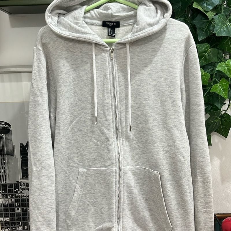 Moletom Cinza Canguru Masculino Forever 21 Casaco Masculino
