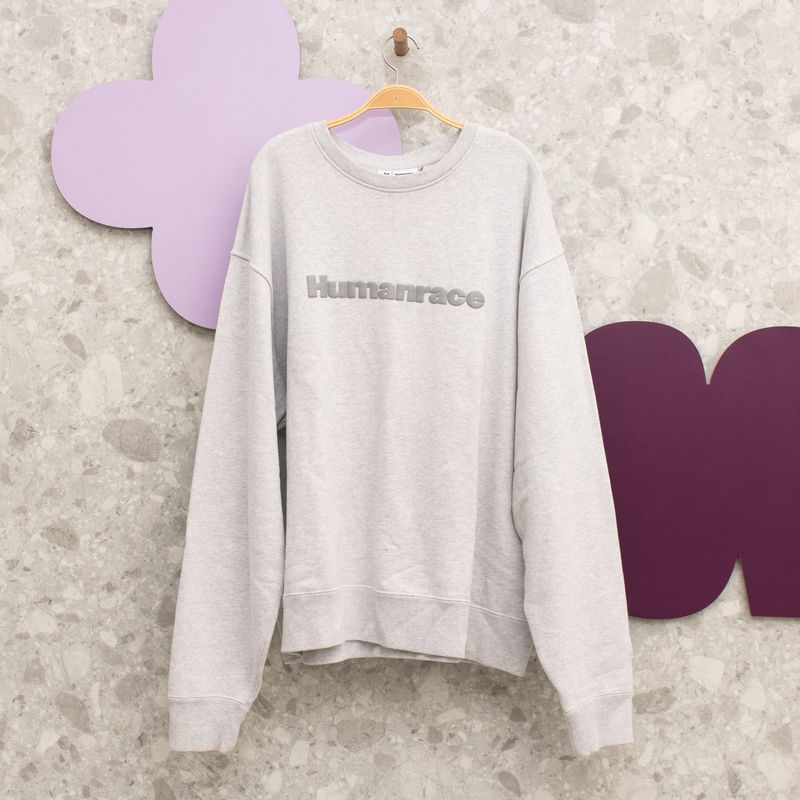 Moletom Cinza Mescla Adidas X Humanrace Casaco Feminino Adidas X